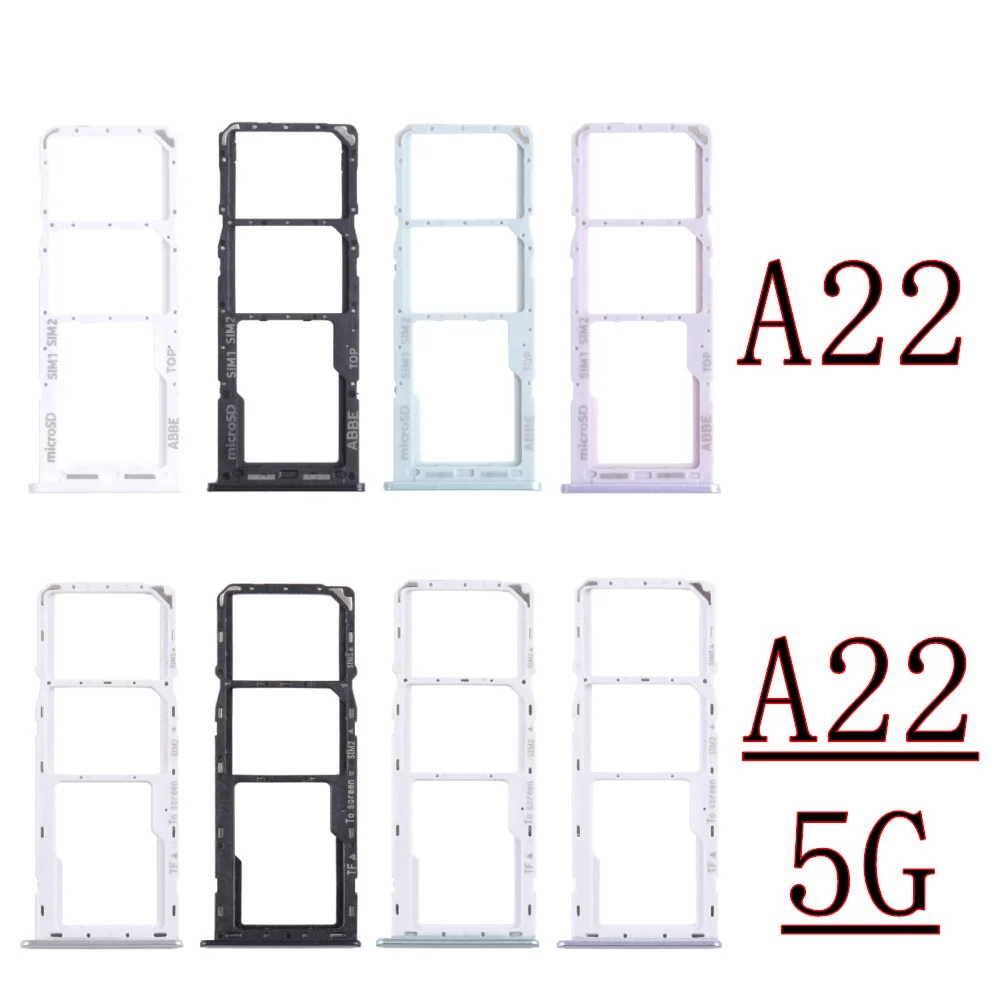

Двойной чип лотка для SIM-карты для Samsung Galaxy A22 5G/4G A225F A226B телефона SIM1 + лоток для карт SIM2 часть