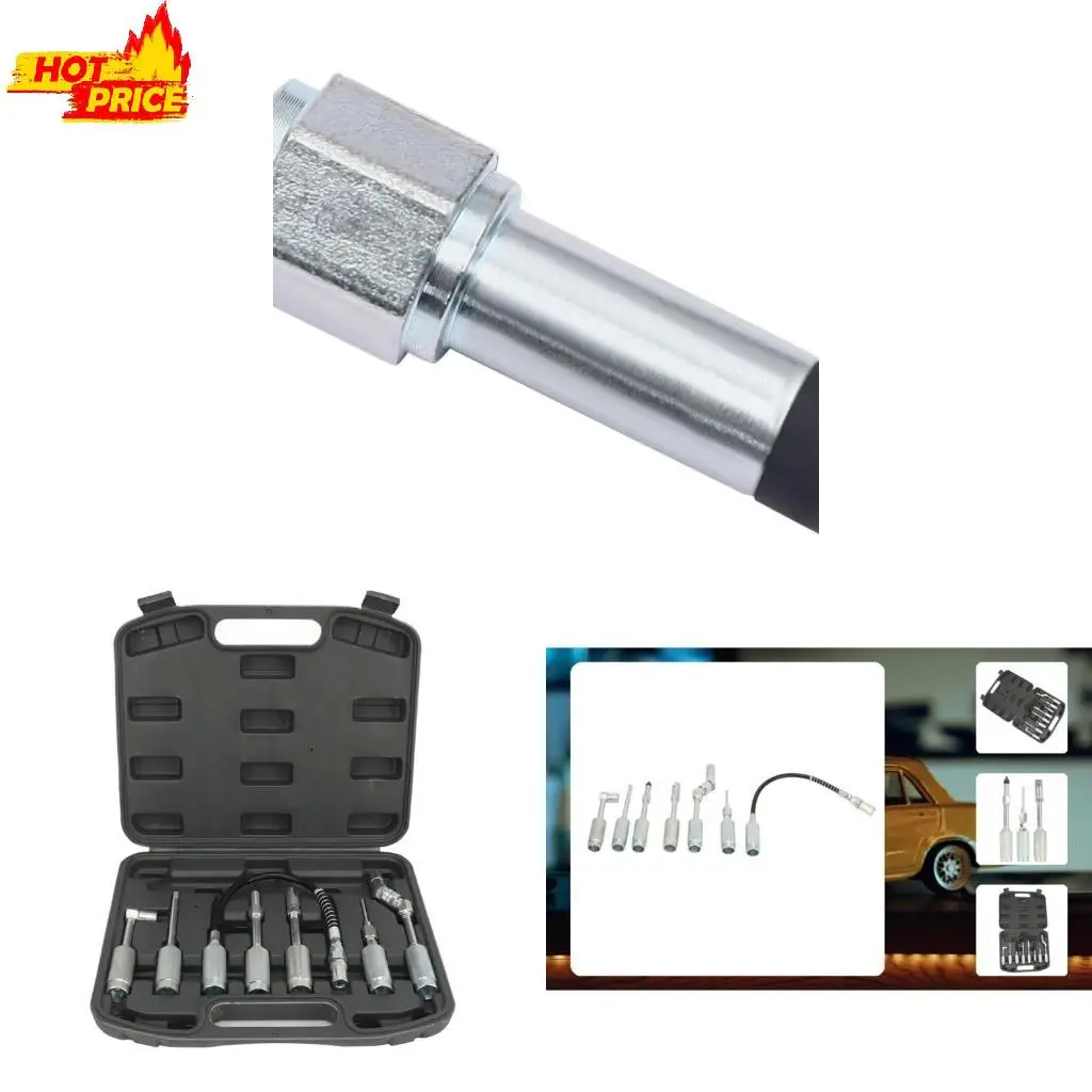 

Grease Guns Adapter Nozzle 90 Degree Lubrication Tool for Hard to Reach Fittings