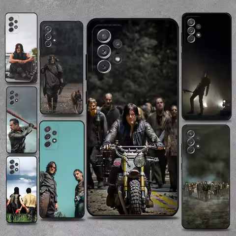Daryl Walking Dead Phone Case For Samsung S25,S24,S21,S22,S23,S30,Ultra,S20,Plus,Fe,Lite,Note,10,9,5G Black Cover