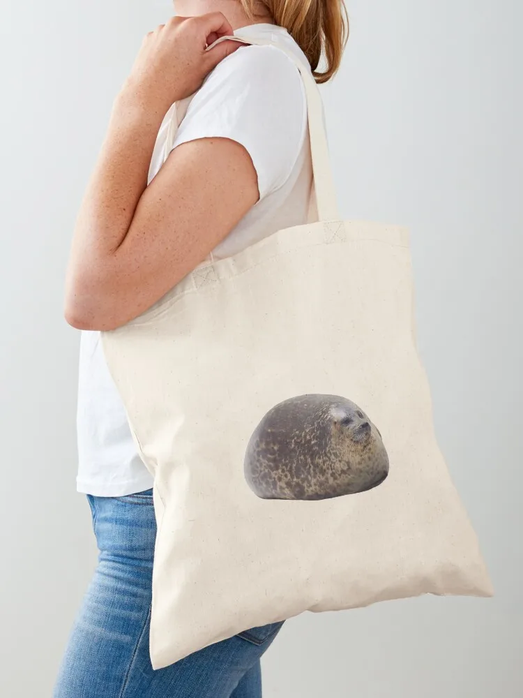 Chubby Seal Tote Bag Canvas stote bag foldable reusable bag bags luxury women Gift