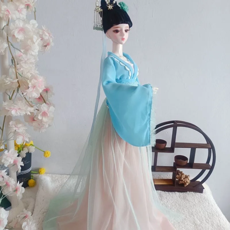 Free Shipping 1/3 BJD Doll Clothes, Debisheng Yeluoli AS62 Dress Female Green Skirt 1 Piece