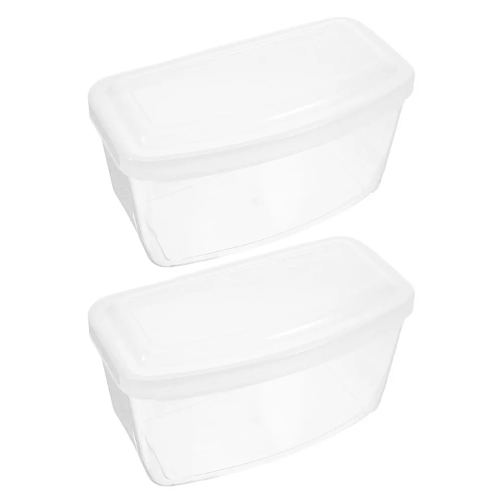 

2 Pcs Diving Mirror Box Masks Protective Swim Goggles Case Protector Scuba Gear Container Clear