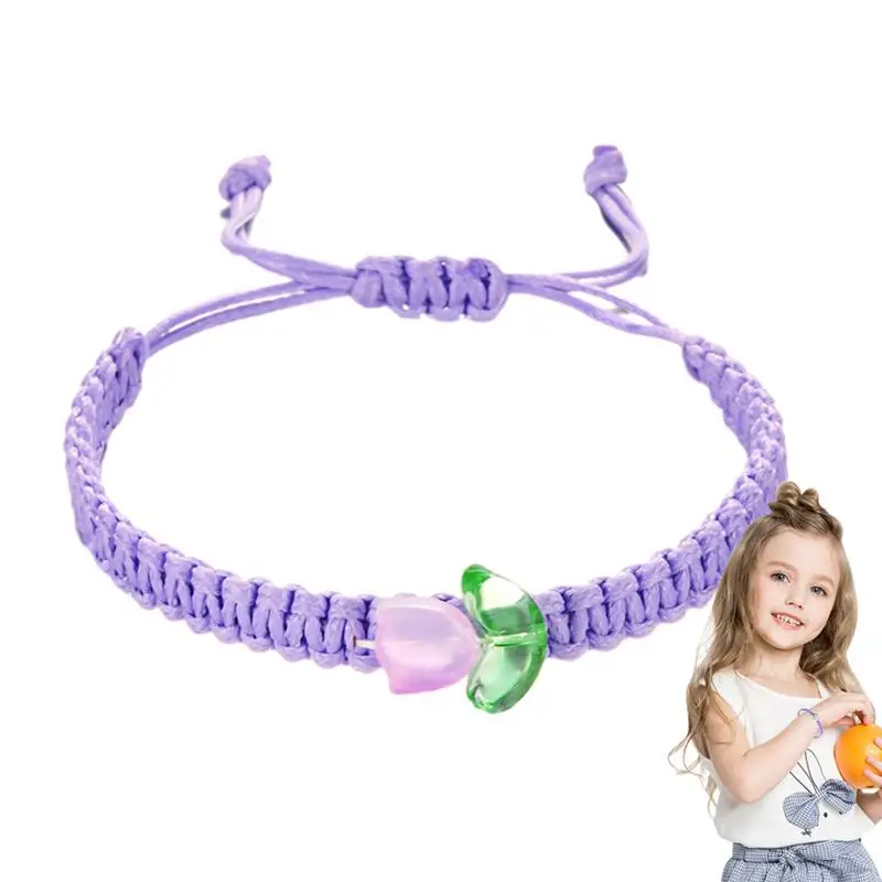 Flower Bracelet Handmade Flower Woven Braided Rope Bracelet Handmade Braided Rope Bracelets For Girls Women