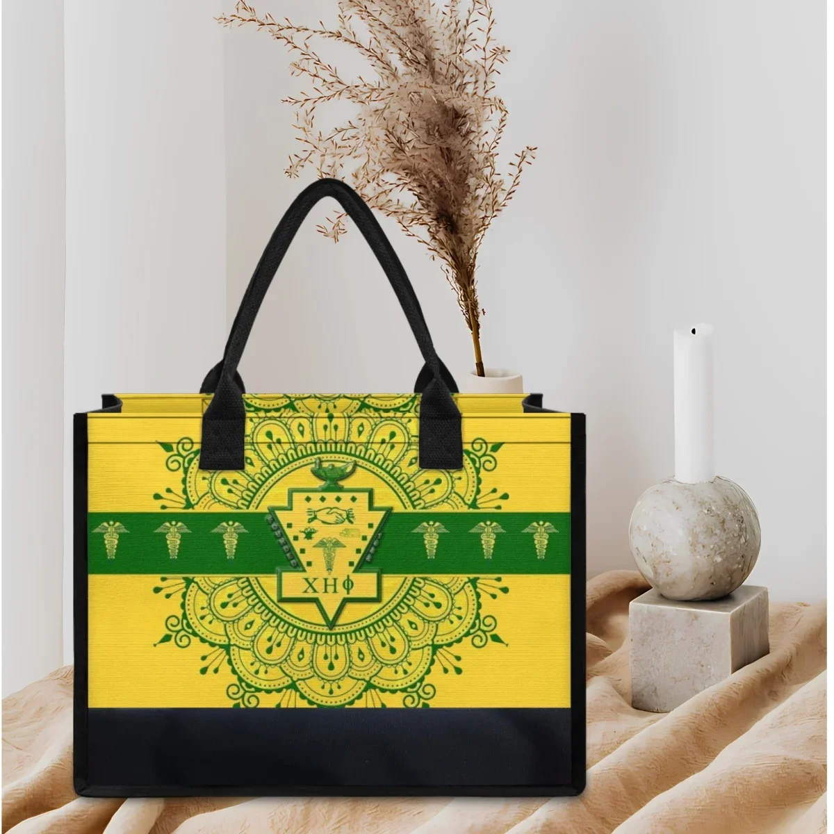 

Tote Bags for Women Chi Eta Phi Sorority Print Utility Handle Shoulder Bag Party Wedding Commuting Elegant Girls Clutch Gift New