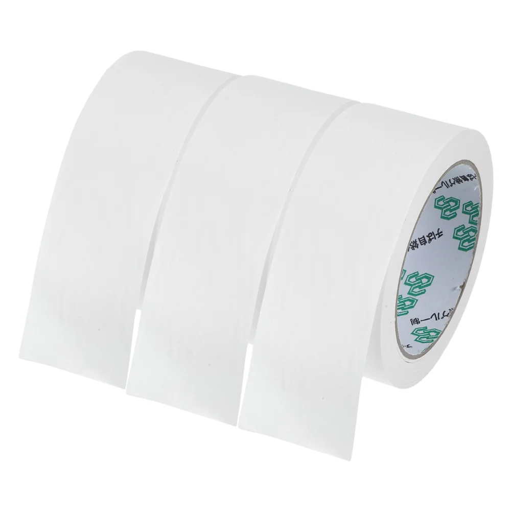 3 rollos de cinta transparente, alfombra grabable, papel artesanal, embalaje, boletín adhesivo, envío blanco