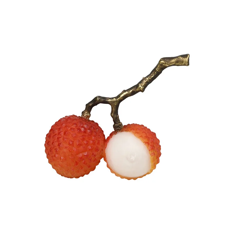 New Chinese light luxury abstract lychee lemon resin ornament coffee table creative decoration ornament