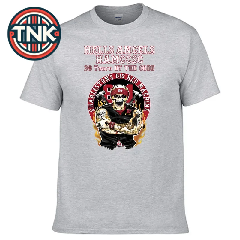 Support 81 Hamccsc Hells Angels T Shirt 100% Cotton Top Sales Shirt N13