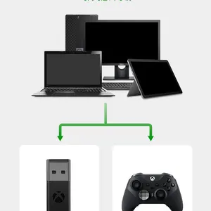 Receptor sem fio usb para xbox one s x/xbox elite controlador geração adaptador compatível windows 10 pc laptops acessórios 10 principais vendas adaptador controle para pc - №7