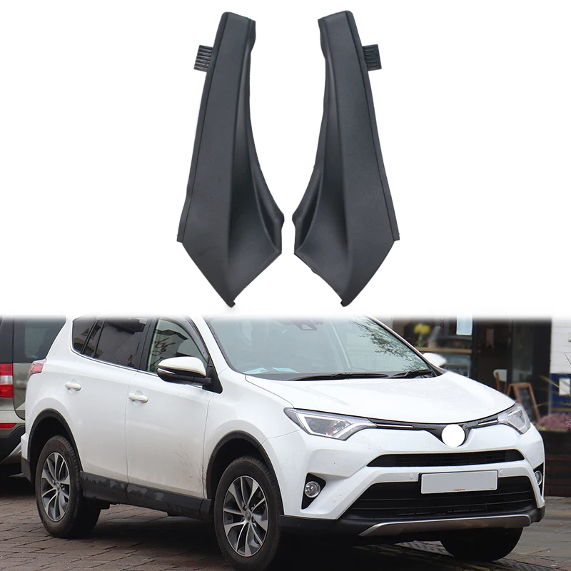 1 Pair For Toyota RAV4 2013 2014 2015 2016 2017 2018 Front Wiper Side Cowl Extension Cover 53867-0R030 53866-42020 Left Right