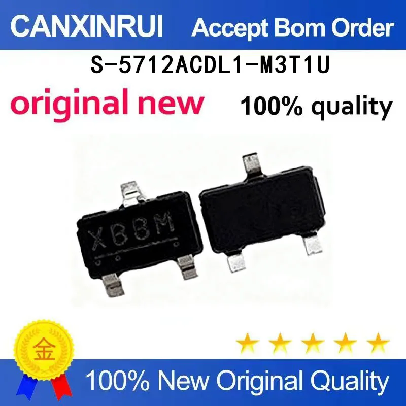 (5-100 Pieces) Brand new original S-5712ACDL1-M3T1U silk screen XBBQ XBBV 3-pin chip IC in stock