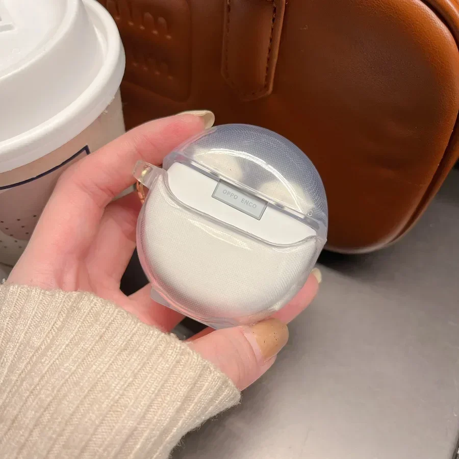 For OPPO Enco AIR 3 / R2 / r3 case fashion Flower Silicone Transparent Earphone Cover for OPPO Enco R2 case