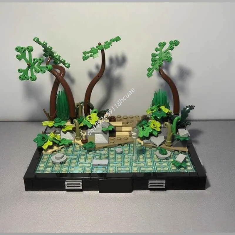 

384pcs MOC Grogu Training Diorama Star Battle Model Building blocks DIY Assemble Kids Education toys Birthday Christmas gifts