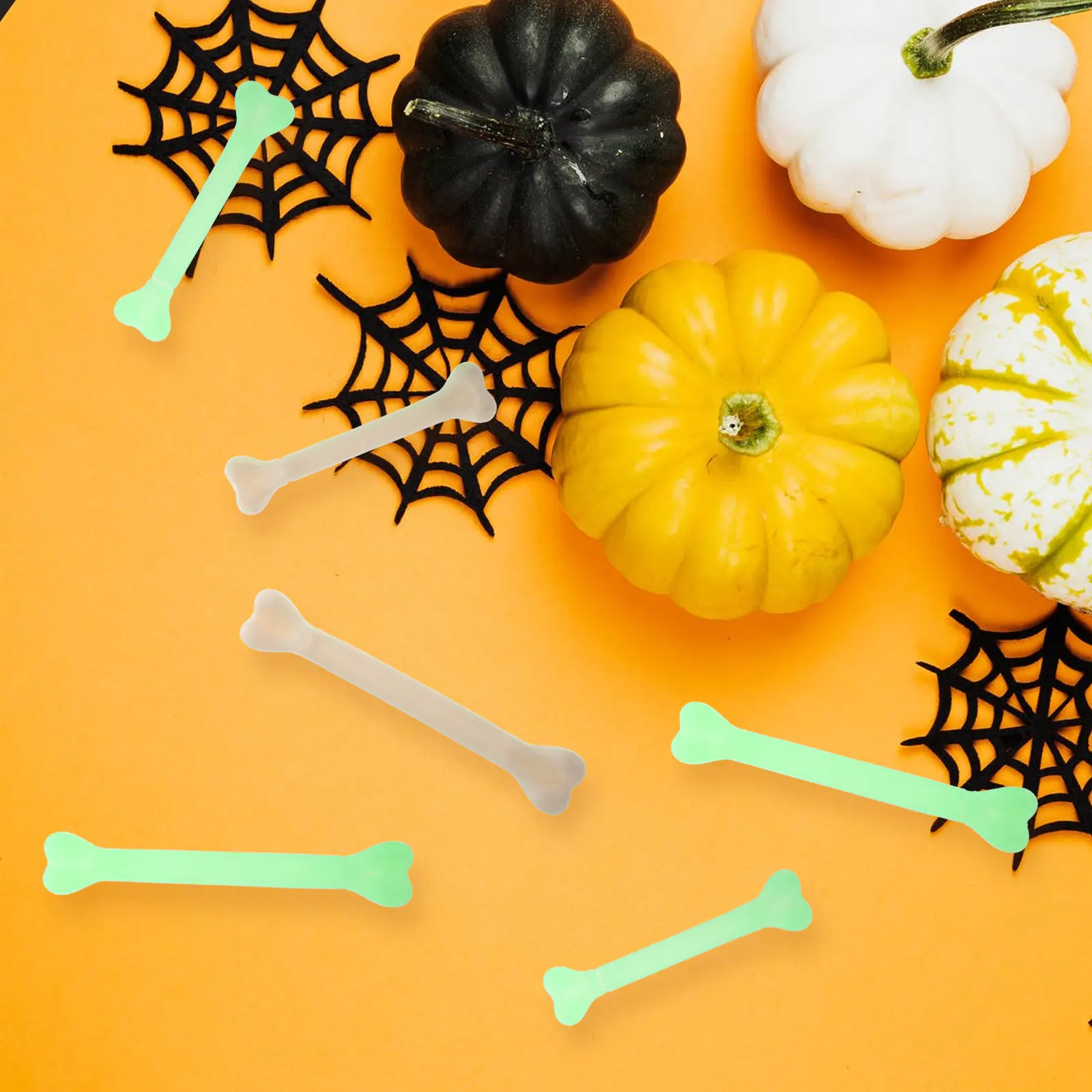 

20Pcs Halloween Bone Props Plastic Prank Decorations for Party Haunted House Scary Halloween Supplies Bone Ornaments Plastic