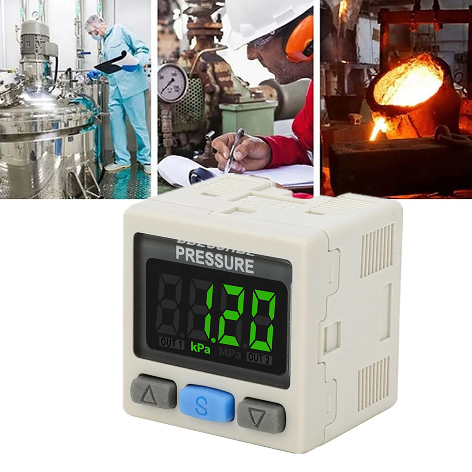 ZSE30AF SMC Digital Pressure Switch RC 1/8in Air Pressure Regulator Valve For Pneumatic Vacuum Systems Digital Controller Swtich