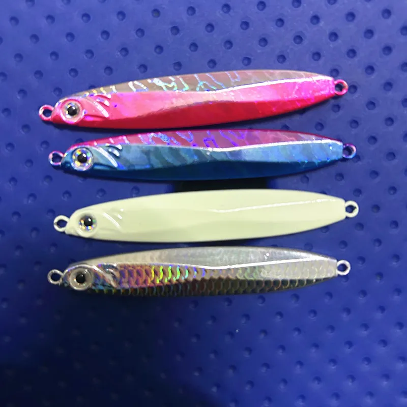 35g/45g/60g Shore Cast Jigging Fishing Lure, Fast Sinking Metal Jig ,Sea Boat Fishing Bait