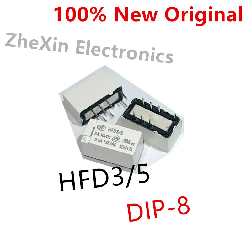 10PCS/Lot   HFD3/5 、HFD3/12 、HFD3/24 、HFD3/3   DIP-8   New Original Small Signal Relay   HFD3-5 、HFD3-12 、HFD3-24 、HFD3-3