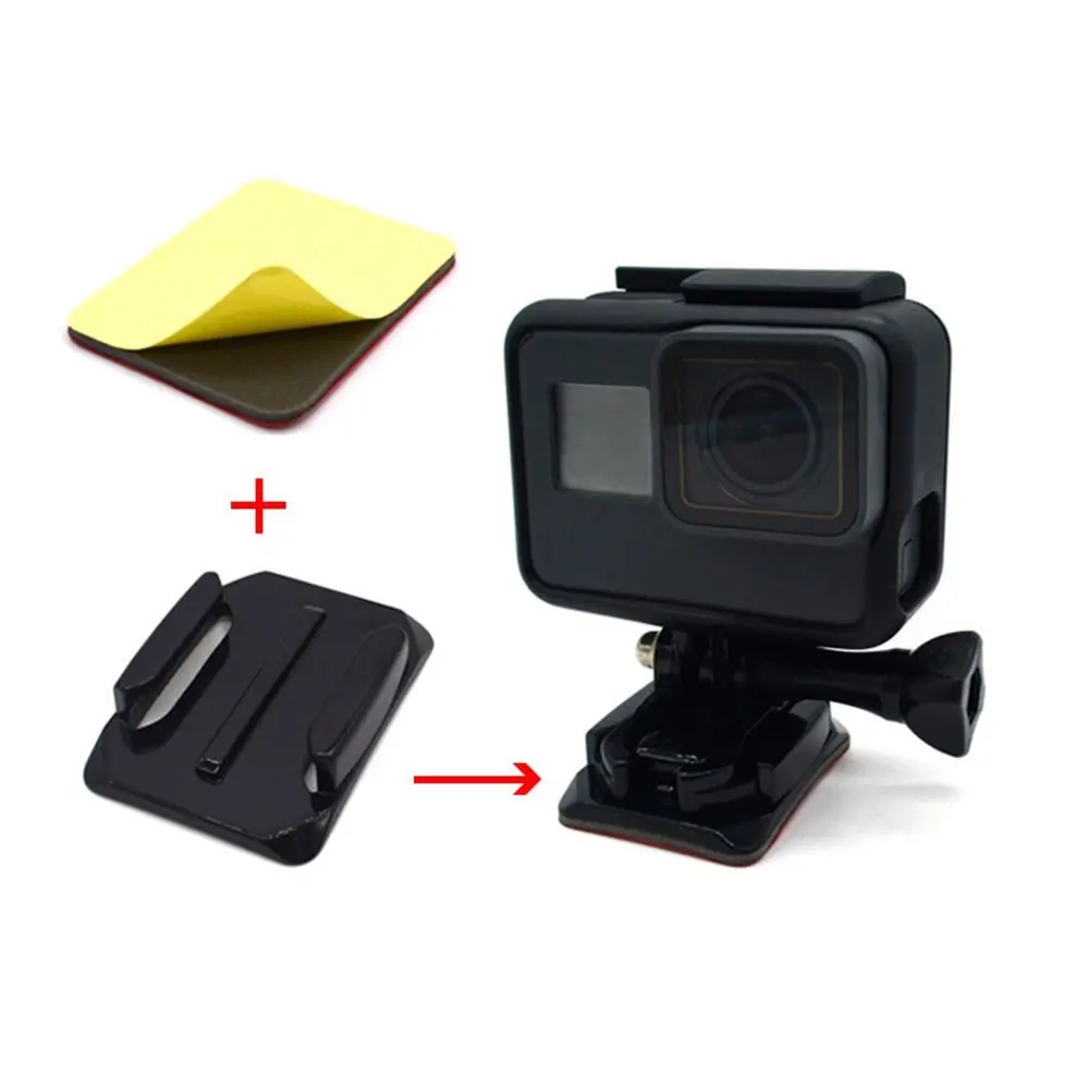 1 Set Adhesive Sticker Pad Flat Curved Mounts For GoPro Hero Xiaomi Yi 4K Camera