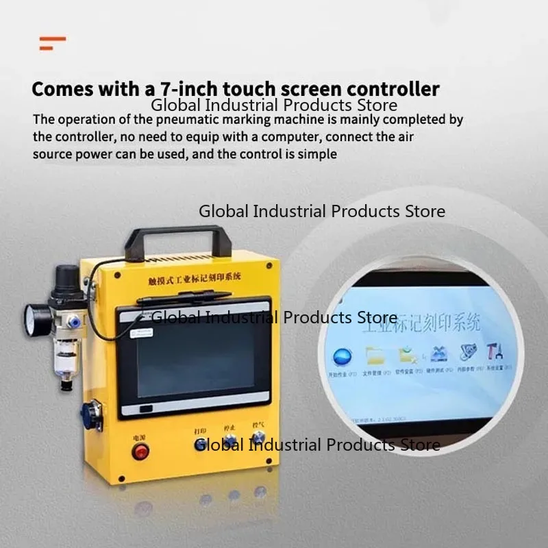 Marking Machine VIN Code 80*40/120*50/150*80mm Pneumatic Metal Dot Peen Marking Machine Plotter Printer Coding Machine