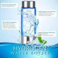 420ml Hydrogen-Rich Water Cup Electric Hydrogen Rich Water Generator Bottle Titanium Quality Filter Portable Antioxidant Lonizer