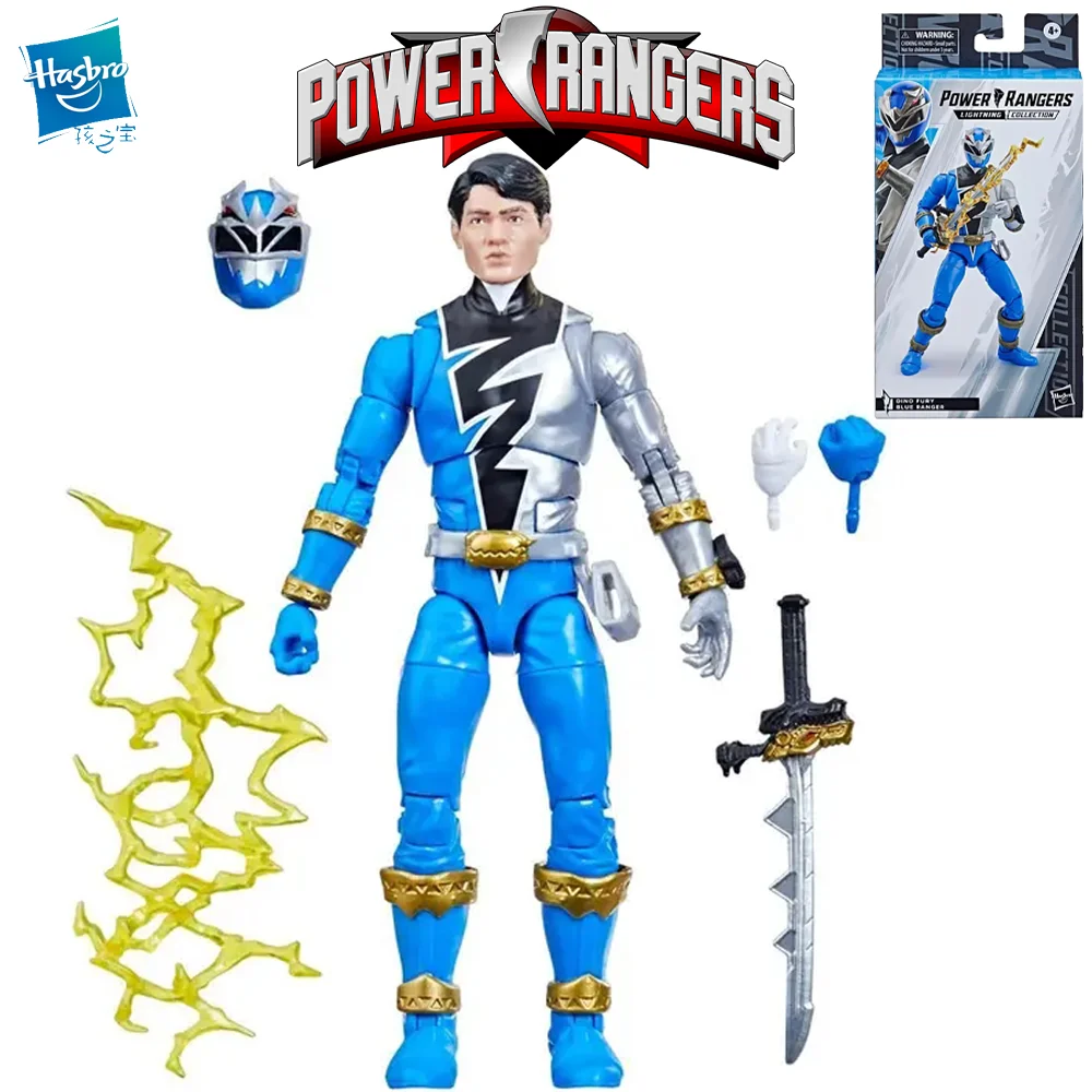 

Hasbro Power Rangers Series Lightning Collection Dino Fury Blue Ranger 6-Inch Premium Children's Toy Gift Collection Toys