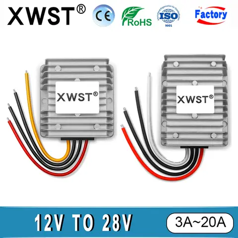 XWST 12V to 28V DC to DC Converter Step Up Transformer Regulator Boost Stabilizer 3A 5A 10A 12A 20A Output Power Supply Module