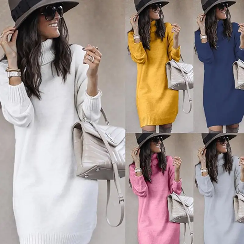 

Women's Knitted Sweater Top mid to Long Length id Pattern Regular Fit Casual Wear Spring Season Color Faion Outerwear