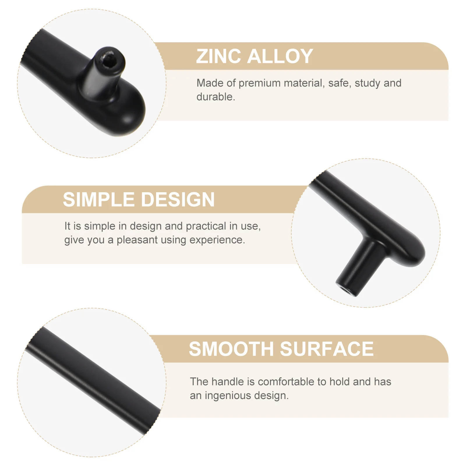 

Zinc Alloy Handle Modern Cabinet Pull Door Handles Drawer Pulls Knob Cupboard Kitchen