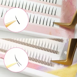 LAKANAKU Bottom Lashes Extensions Spikes Lash Tray Fluffy Lower Eyelash Extensions Suppliles for Beauty Makeup