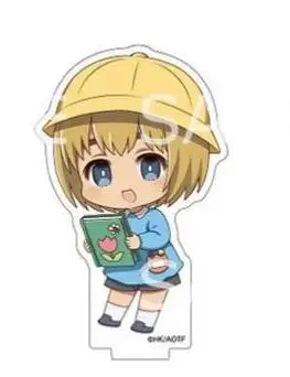 Anime Peripheral Attack On Titan Acrylic Plate Eren Mikasa Armin Levi Erwin Hange Sasha Cartoon Figure Toys Children Gifts