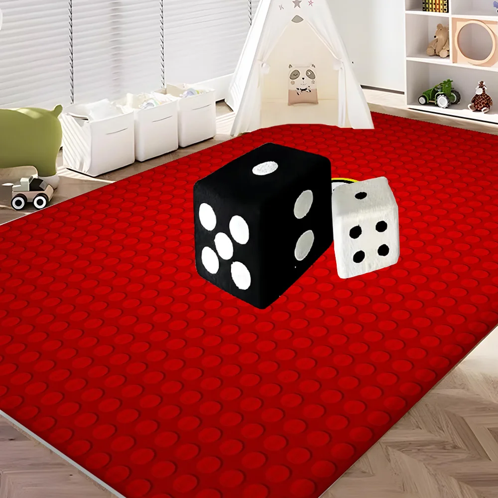 L-LEGOS Floor Mat Bathroom Mat Kids Room Bedroom Decoration Balcony Anti-Slip Doormat Living Room Bedside Area Rugs