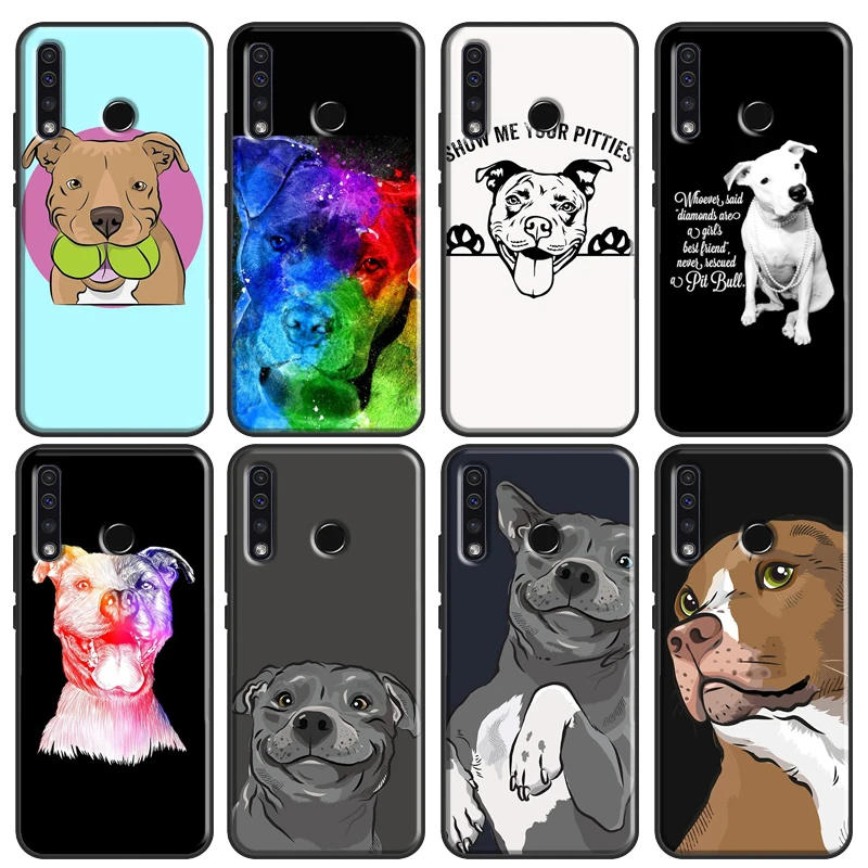 Pit Bull Lovely Pet Dog Pitbull Soft For Huawei Honor 7C 4C 6C 7A Pro 8 9 10 20 10X Lite 8A 9A 8S 7S 6X 9X 8X 10i Case