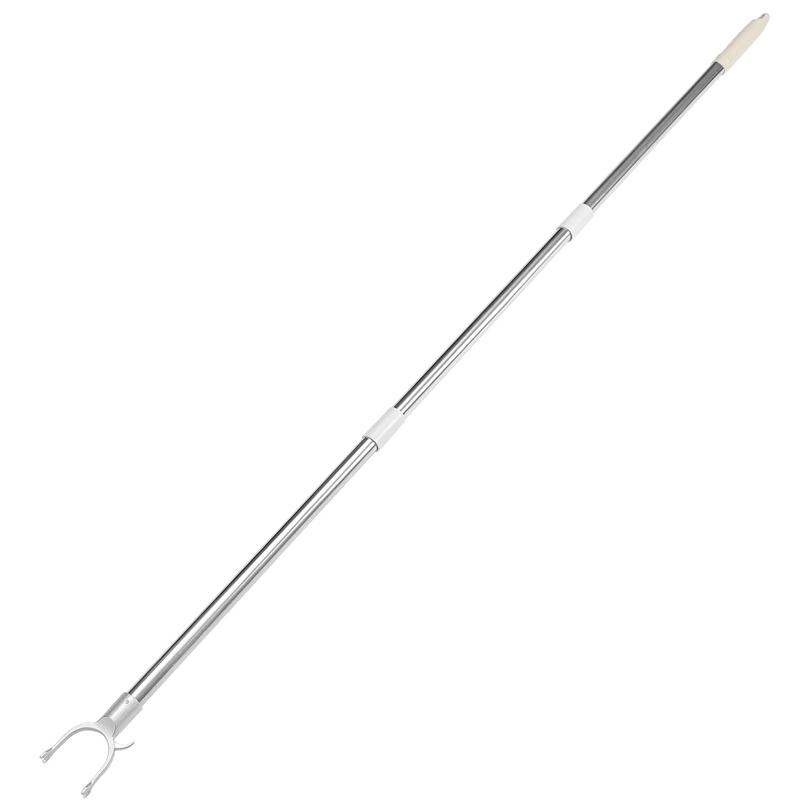 

Clothesline Stitching Rail Thickened Rod for Drying Telescopic Professional Sturdy Pole White Elder