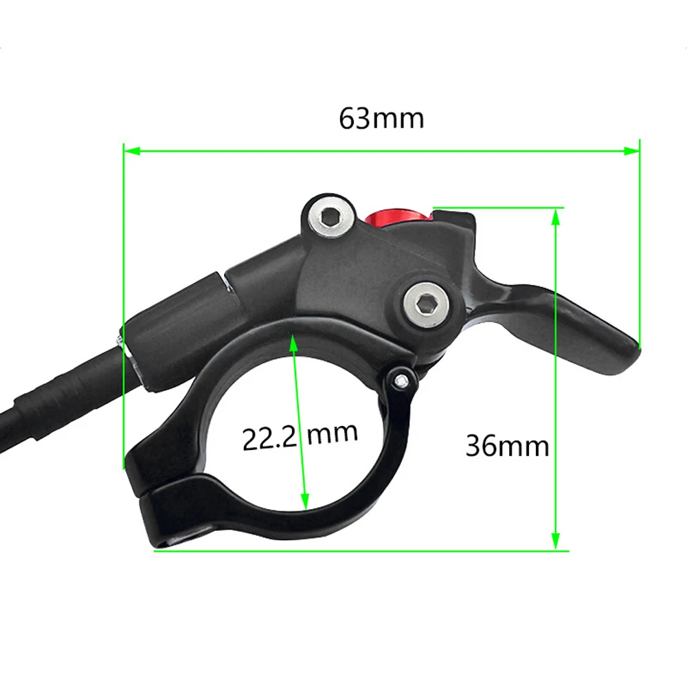 Palanca de bloqueo remoto para bicicleta de montaña, Control de Cable, interruptor de horquilla delantera, controlador de Cable de horquilla de