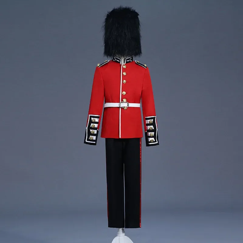 Europe British Royal Guard Costume Adult Men Queen\'s Guard Costume Dress Up Prince William Soldiers Halloween Cosplay Costume
