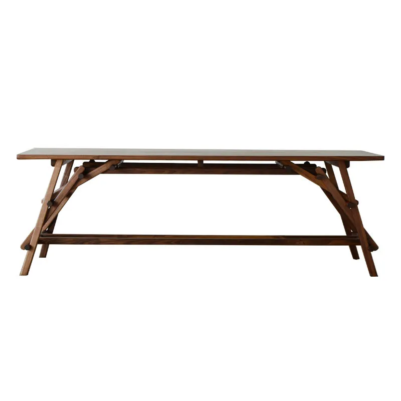 Original, covered bridge table, desk, tea table, work table, tenon and mortise flexible assembly, new national style and new