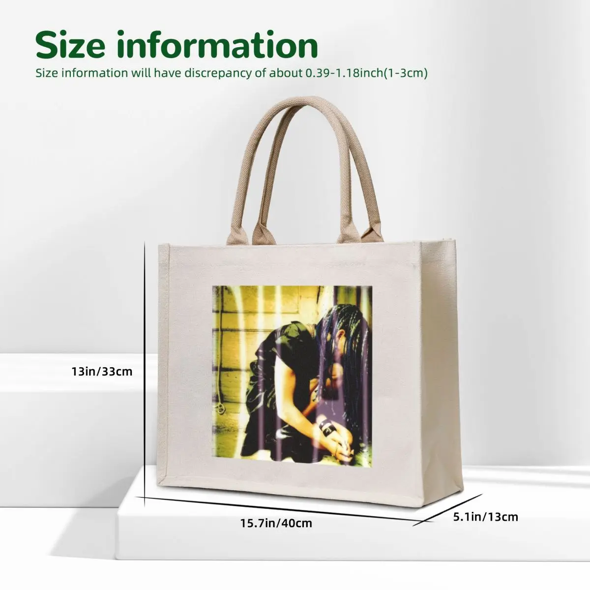 Dilate Tote Bag حقيبة تسوق شخصية حمل حقيبة أكياس التسوق النسائية