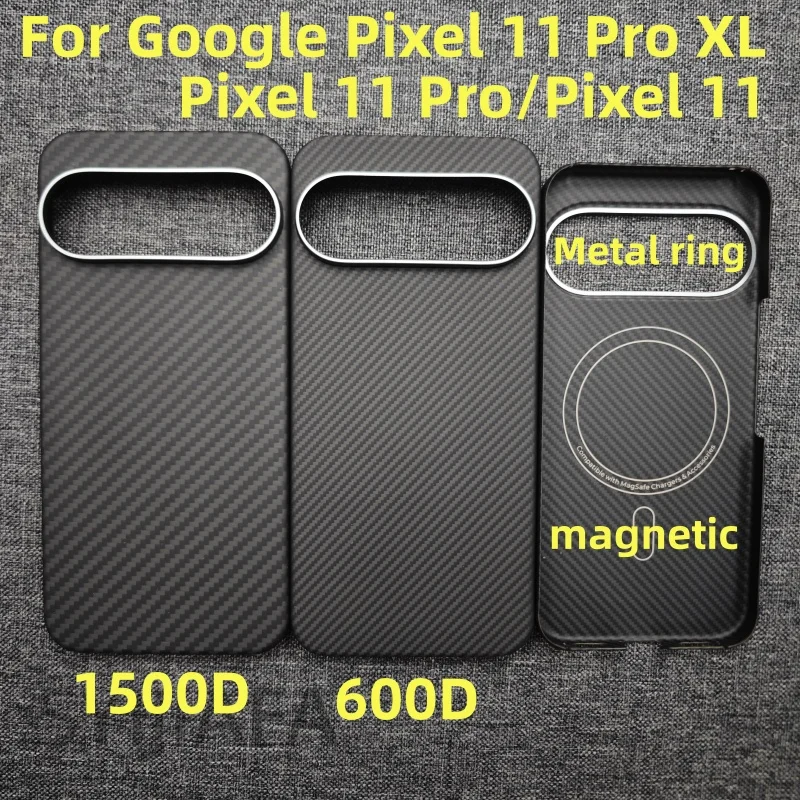 

Carbon Fiber Case for Google Pixel 11 Pro XL Cases Mobile Phone Cover for Pixel 11 Pro Ultra-thin Aramid Fiber Cover