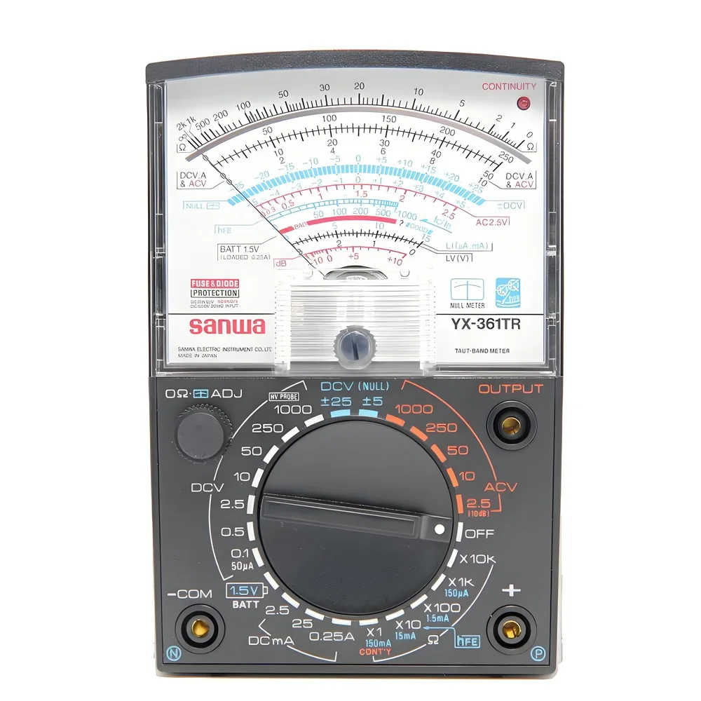 Sanwa YX361TR Analog Multimeter, Multi-functions using 24 Contact Switch