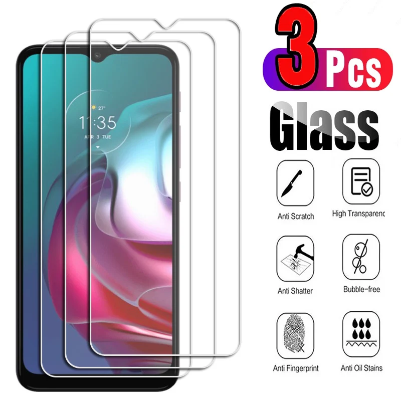 3PCS For Motorola Edge 20 Pro lite S S30 X30 E20 E30 E40 E6i E7 E7i Power G10 G100 G20 G30 Tempered Glass Protective Screen Film