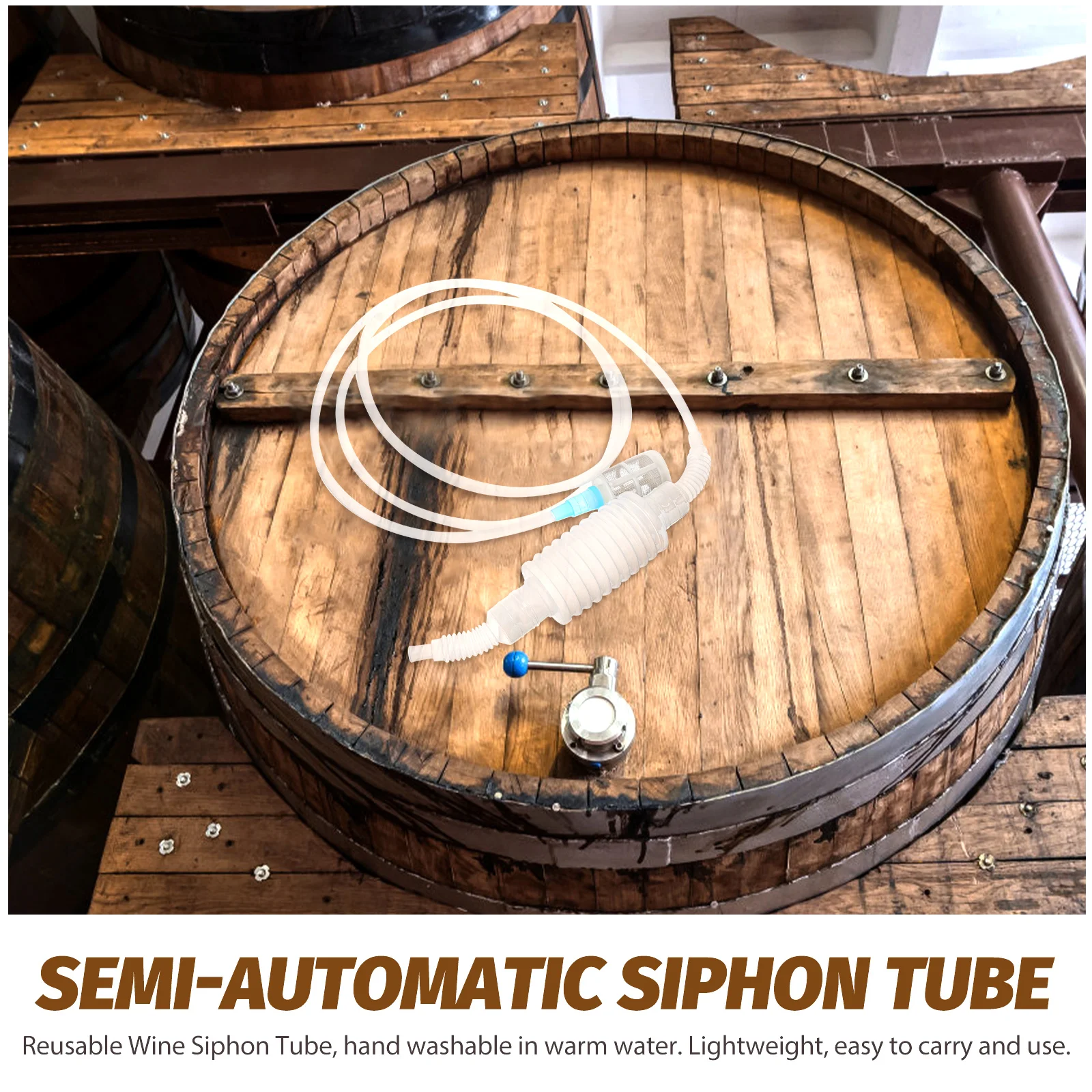

Professional Siphon Tube Filter Hose Making Tool Reusable Pump Food Grade Brewing Equipment For Beer Yellow Red