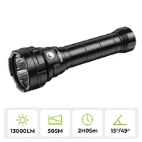 Wurkkos DL70 Scuba Diving Super Bright Double 26650 Battery 13000lm IPX8 Waterproof Underwater Dive LED Light 4*XHP50B 4 Modes
