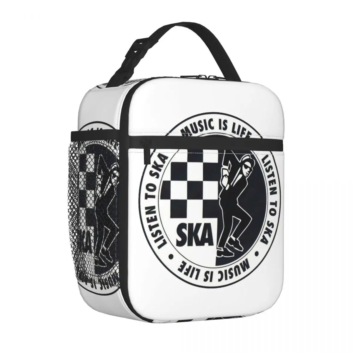 Latin American Pop Ska Insulated Lunch Tote Bag for Women Reggae Music Resuable Cooler Thermal Bento Box Kids School Children