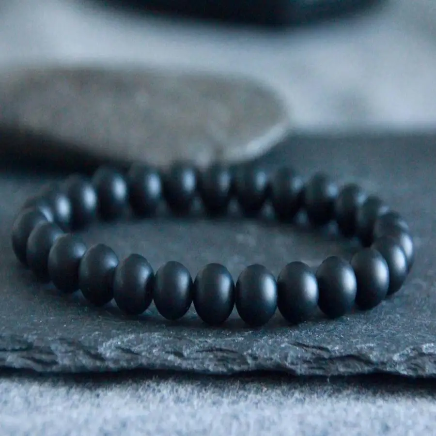 

Браслет из бусин ручной работы из натурального камня, мужской браслет-манжета на пуговицах, четки Рамадана, женская медитация, праздничный подарок, повседневная одежда