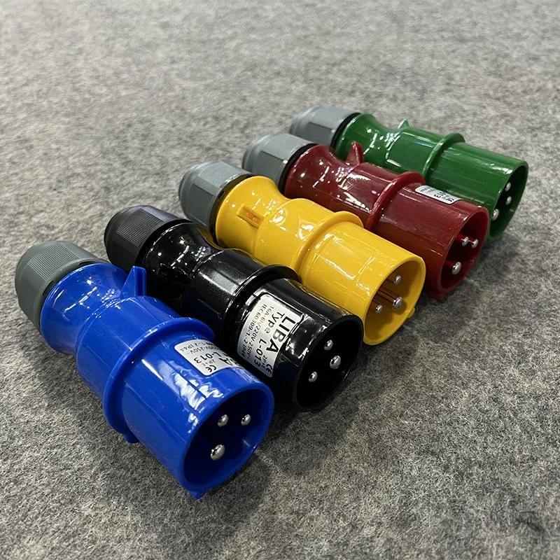 16A 3‑Pin Waterproof Aviation Connector Plug Socket For Stage Light Power Cabinet Silicone Box Power Spare Replacement Part