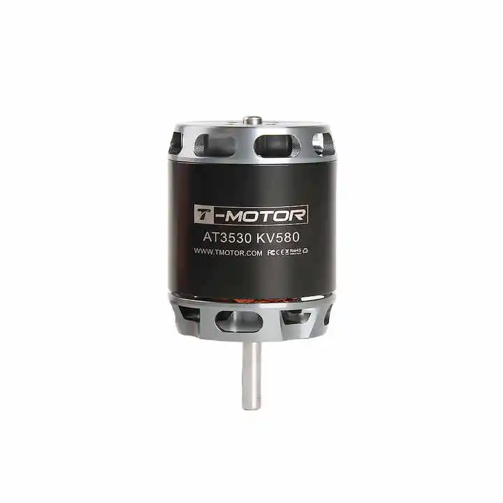 T-MOTOR AT3530 Mini Generator Motor Long Shaft KV580 Brushless Electric For RC Fixed Wing Remote Alloy Aluminium Metal