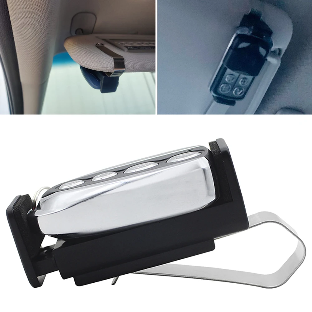 Car Sun Visor Clip Holder Gate Remote 47-68mm for Garage Door Control Car Keychain Barrier Universal Opener Quick installation