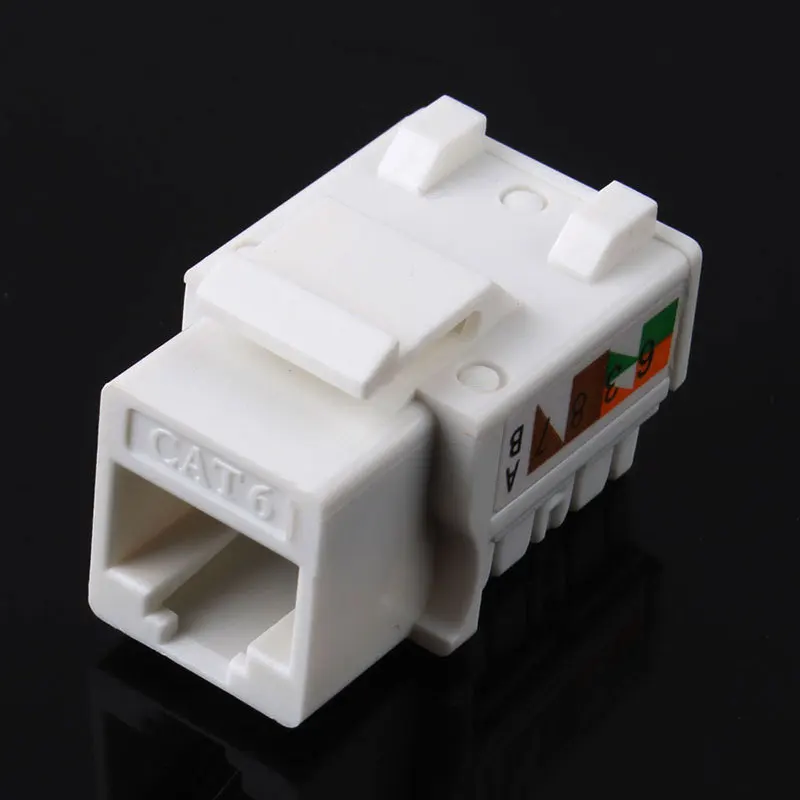 1/5pcs CAT6 RJ45 110 Punch Down Keystone Network Ethernet Jack Cat-6 Punch Down Keystone jack Connector