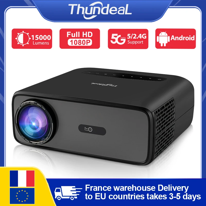 ThundeaL Full HD Projector TD97 Pro 1080P 2K 4K Video Portable Projector WiFi 6 Android Home Theater TD97Pro 3D Smart Proyector