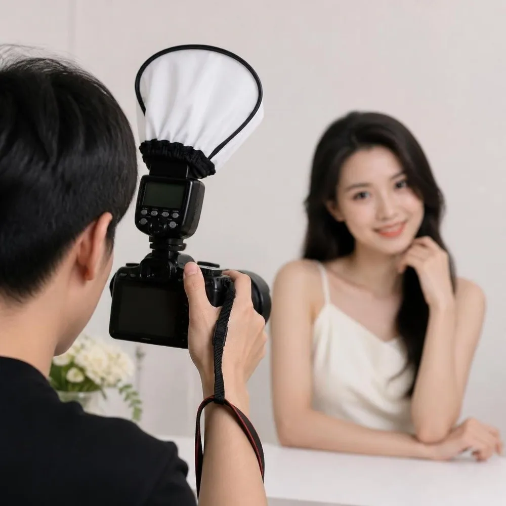 4pcs Portable Universal Fit Camera Flash Diffuser Elastic Design Mini Size Flash Bounce Diffuser Softbox Diffuser Photography