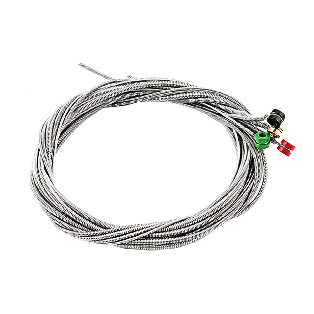 

1Set Bass Stainless Steel Strings Durable Wear-Resistant Balanced Tension Suitable for Professionals Beginners Instrument